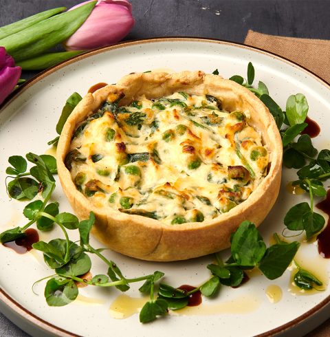 Ricotta, Spinach and Pea Tart