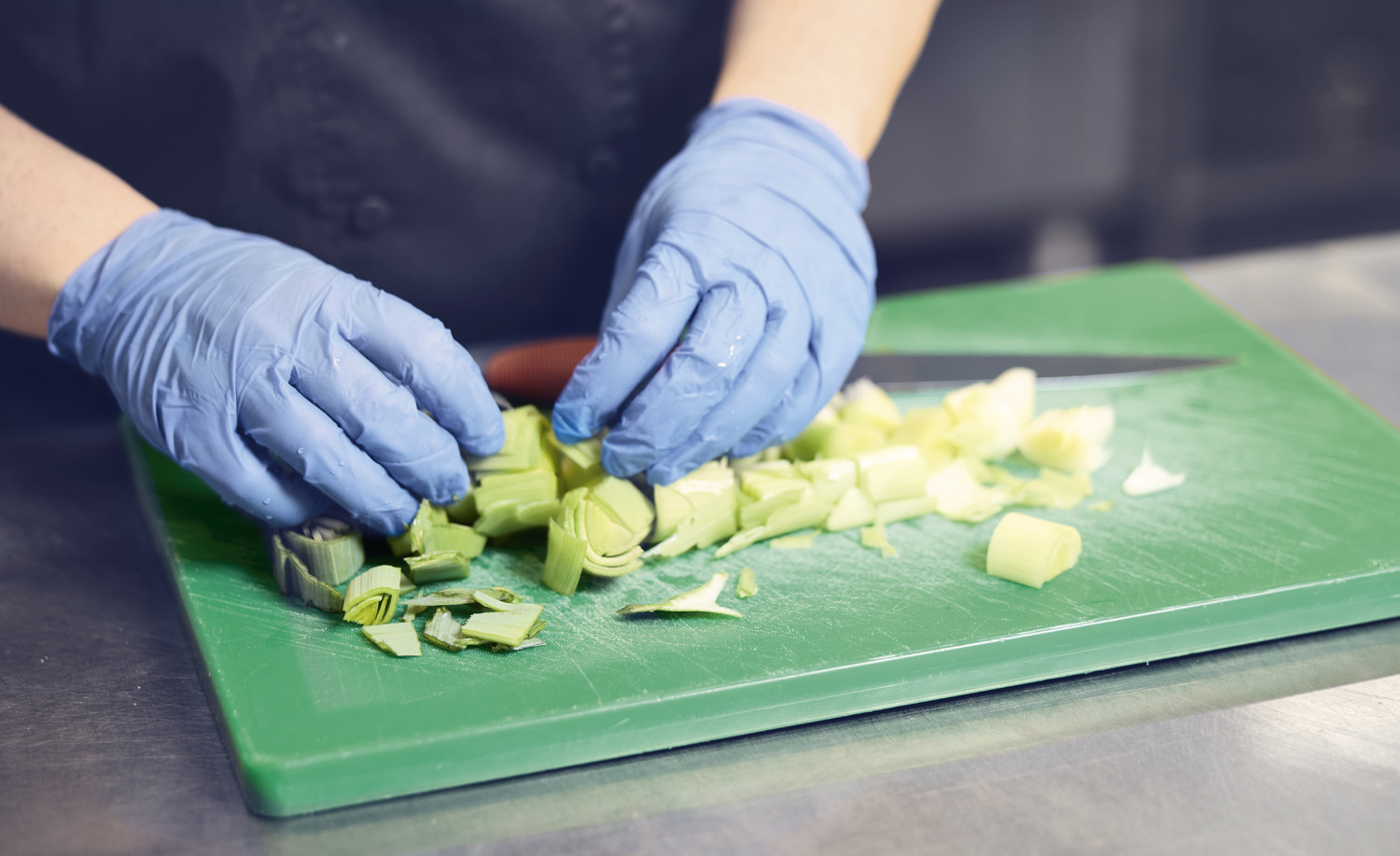 Preparing a nutritious meal in the kitchen