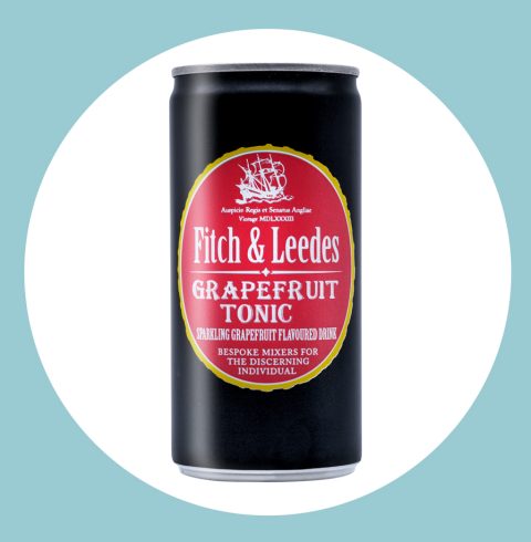 A can of Fitch & Leedes Grapefruit Tonic