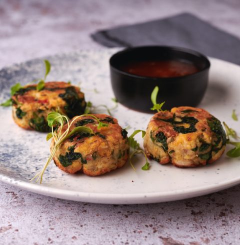 Indian Spiced Vegetable and Potato Cake