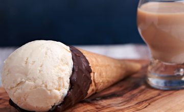 Caramel and Irish Cream Liqueur Ice Cream