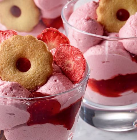 Strawberry Jammie Dodger Mousse