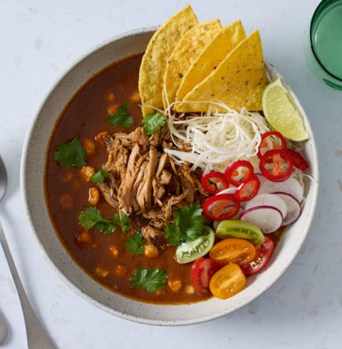 Mexican Pozole Rojo Soup