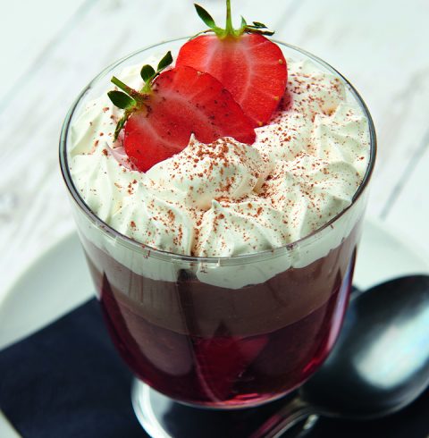 Chocolate and Strawberry Trifle