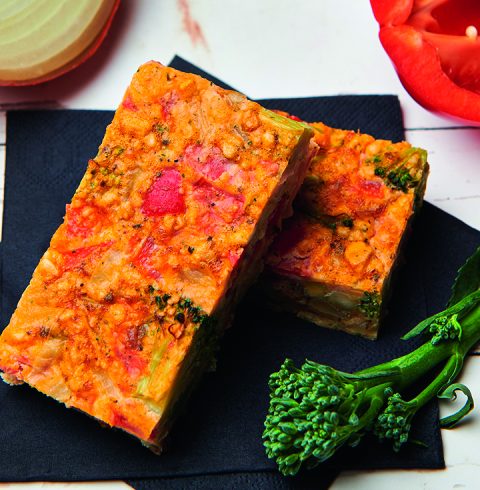 Egg and Vegetable Wedge