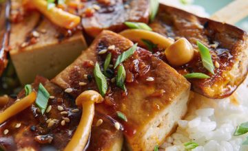 Tofu and Aubergine Skewers