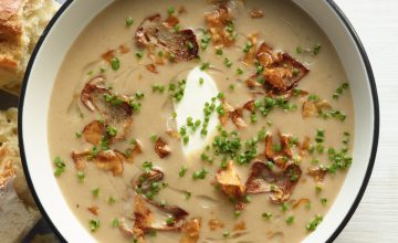 Jerusalem Artichoke, Mushroom and Thyme Soup